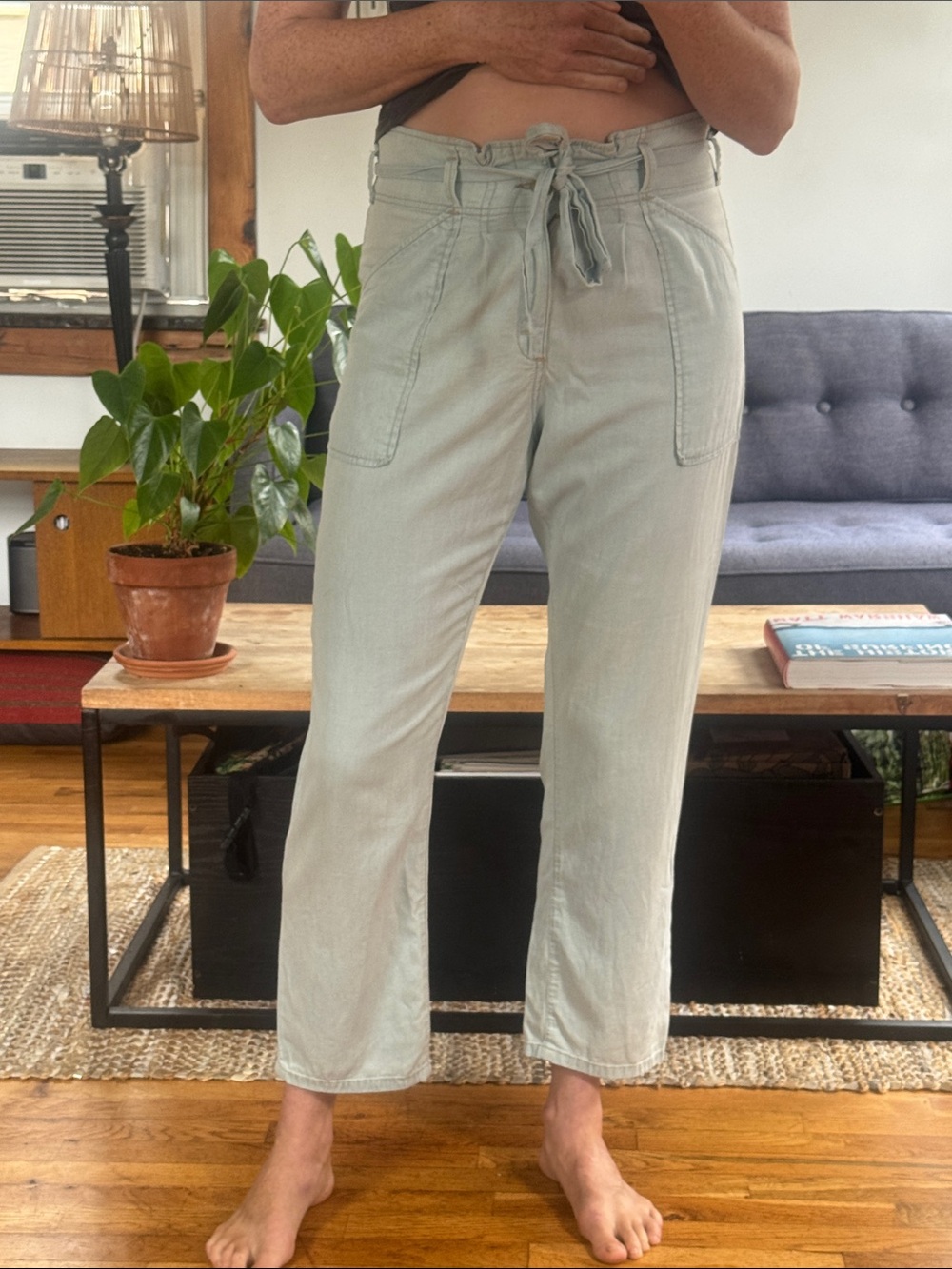 Current/Elliott Mid-rise lightweight Denim Pants